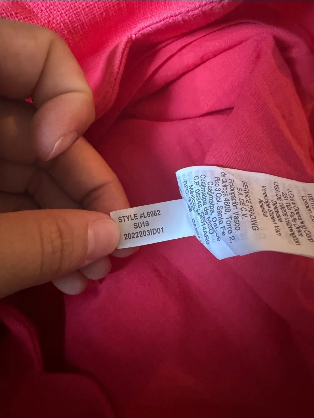 J Crew Women’s Scalloped Neckline Dress in Hot Pink